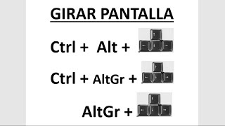 Como Girar La Pantalla de Tu Computadora o PC [upl. by Aicemed147]