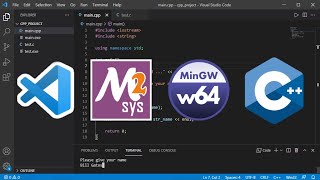 How to Install MSYS2Mingww64 and Run CC files Using Visual Studio Code 2021 [upl. by Yrem]