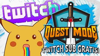 Como dar Sub de graça na Twitch  QUEST MODE [upl. by Ford]