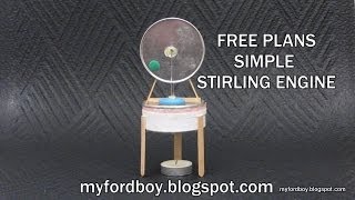 Free Plans Myfordboy Pringle Stirling Engine [upl. by Stearne907]