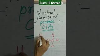 propyne class10carbon structuralformulapropyne C3H4Structure shortvideo watch [upl. by Silado]