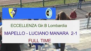 MAPELLO vs LUCIANO MANARA [upl. by Marrissa]