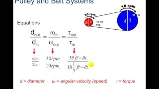 Compound Gears Pulley amp Belt Systems and Sprockets Examples [upl. by Eniamret]