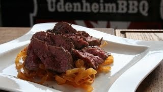 Rinderfilet auf TagliatelleBett mit Pesto Rosso [upl. by Peony]