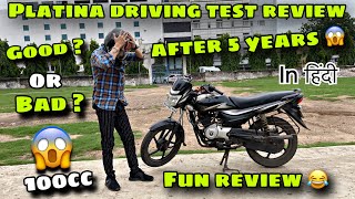 Bajaj Platina 100cc Bs4 Drive Detailed Review After Buying 5 Year’s 😱 Unbelievable Result 😨 [upl. by Enaz886]