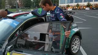 Battistolli Barum Rally chatting after 2nd stage [upl. by Jagir]