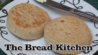 HomeMade Crumpets Recipe in The Bread Kitchen [upl. by Elleined]