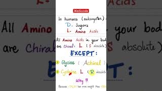 Amino Acids Chirality Stereochemistry Sugar Levo L vs Dextro D and R vs SBiochemistry [upl. by Noellyn291]