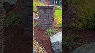 Belgard tandem wall column installation [upl. by Hamitaf]