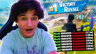 i hit 7 TRICKSHOTS in 1 GAME Fortnite [upl. by Annat586]