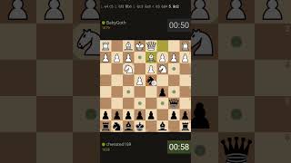 11 move checkmatesicillian defense damianos bishop mate chessted [upl. by Elohcin]