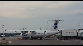 UTair ATR72 landing in Vnukovo International Airport Moscow VKO [upl. by Sue]