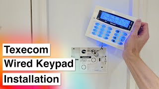 Installing a Texecom Premier Elite Flush Mount Keypad [upl. by Haskel]