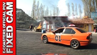 Scuola di Polizia Mirabilandia  Car Automobile POV On Ride Stunt Show Theme Park Italy [upl. by Eeruhs]