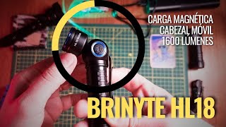 Brinyte HL18  una linterna con cabezal móvil [upl. by Eldwun]