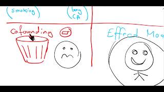 effect modification vs confounding factor EXPLAINED [upl. by Naillik]