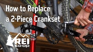 Bike Maintenance How to Replace a 2Piece Crankset [upl. by Yssep193]