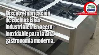 Cocina industrial isla en acero inoxidable [upl. by Nol]