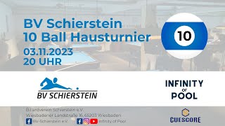 WATCH LIVE  Tisch 6 BV Schierstein 10 BALL Hausturnier 03112023 [upl. by Bullion271]