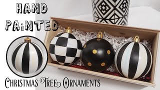 DIY Hand Painted Tree Ornament Inspired by Mackenzie Childs [upl. by Tlaw]