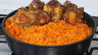 HOW TO Cook Nigeria Chicken Jollof Rice For Beginner Make The Perfect Jollof Rice [upl. by Ylek]