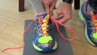 Learn How To Properly Lace and Tie Your Running Shoes  Chris Johnson PT [upl. by Jacintha533]