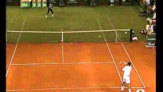 ATP 2007 Exhibition Match  Battle Of Surfaces  Federer vs Nadal Highlights [upl. by Ayenet727]