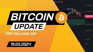 Bitcoin Update Meine Gedanken zum aktuellen PreHalving Dip [upl. by Ardin]