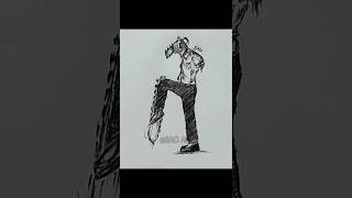 Drawing Chainsaw man chainsawman animedrawing viralshorts [upl. by Nlycaj494]