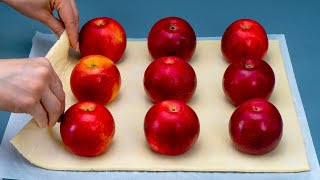 I cook it every Sunday Simple dessert made of puff pastry and apples [upl. by Dorkas]