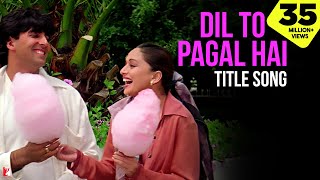 Dil To Pagal Hai Song  Shah Rukh Khan Madhuri Karisma Akshay  Lata Mangeshkar Udit Narayan [upl. by Nnawtna]