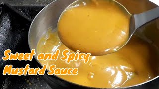 SWEET AND SPICY MUSTARD SAUCE  CHICKEN WINGS MUSTARD SAUCE SAUCES [upl. by Thorne]