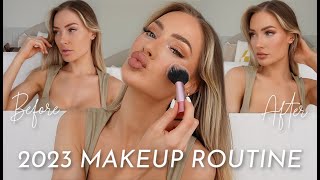 UPDATED 2023 MAKEUP ROUTINE  using all my fave products [upl. by Gnuj]