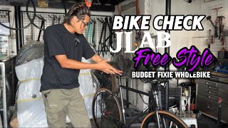 Jlab Free Style Budget Fixie  Fixed Gear Wholebike  Bike Check [upl. by Kinny]