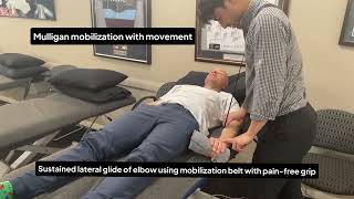 Mulligan mobilization with movement exercises for lateral elbow tendinopathy [upl. by Red]