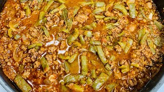 Carne molida de res con nopales deliciosa receta [upl. by Monafo278]