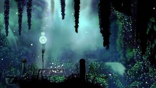 Hollow Knight Ambience 10h  Greenpath Bass  waterfall  atmos loop [upl. by Annalla]