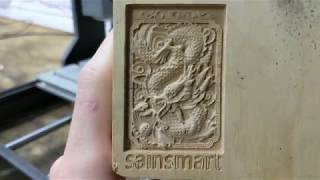 How to do Your First Engraving with the Sainsmart Genmitsu 3018 pro CNC and all Other Sainsmart CNCs [upl. by Eyllek]