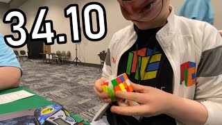 3410 Official 3x3 Blindfolded Solve M2OP Overall PB [upl. by Kenward271]