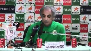 ALGÉRIE EN  vahid halilhodzic première conférence de presse de lannée 2012 [upl. by Yedoc476]