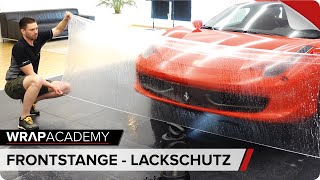 Lackschutz  Frontstange  Anleitung  Ferrari 458  PPF  Paint Protection Film [upl. by Eatnoj]