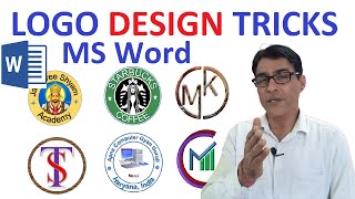 How to make a Logo Design in MS Word  MS Word Logo design Tutorial [upl. by Daffie]