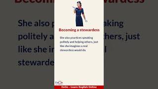 Becoming a Stewardess  Learn English through story  EnOn  Learn English Online [upl. by Omsare341]