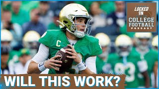 Notre Dame has PROBLEMS wRiley Leonard on offense USC storms back v Wisconsin Arizona impresses [upl. by Lyrej]