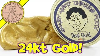 Crazy Aarons 24kt Real Gold Thinking Putty 250  Putty World [upl. by Eeryn]