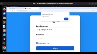 Node js and MongoDB Atlas and ReactJS Login and Registration mern Stack best [upl. by Emawk]