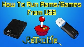 RetroPie Run Roms  Games From Usb Stick Or Usb Hard Drive [upl. by Dnaloy]