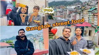 Gangtok street food try gardai❤️🫶 1st time ropeway ni chadiyo dar lagyo😱 pradeep darnal [upl. by Annay]