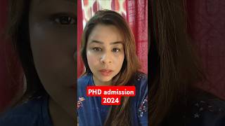 PHD admission 202425 2 different universy  complete details on PHD admission 202425 [upl. by Dorolisa]