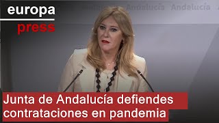 Junta de Andalucía defiende la legalidad de su contratación de emergencia sanitaria en pandemia [upl. by Bergeron]